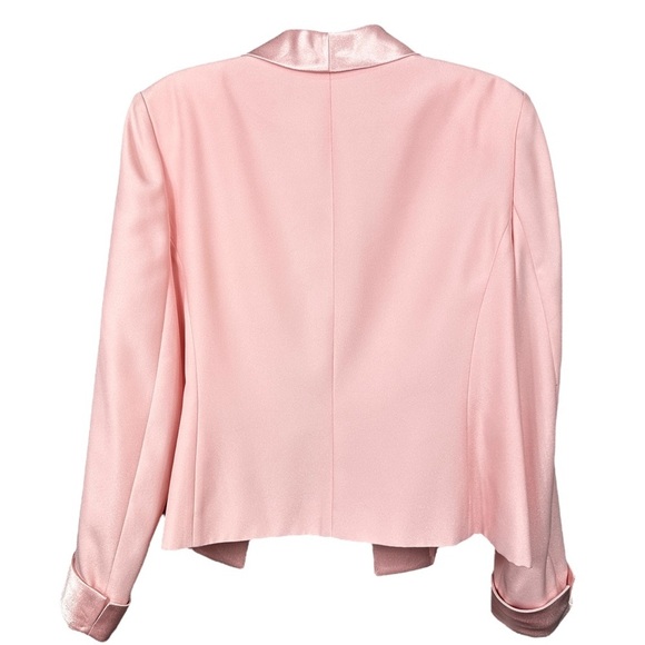 Girlhood Barbie Core Pastel Pink Satin Trim Blazer Jacket 16P - Picture 2 of 8